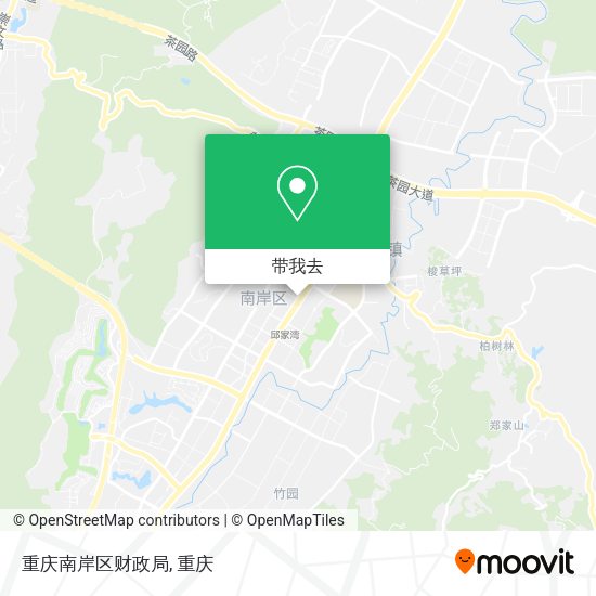 重庆南岸区财政局地图