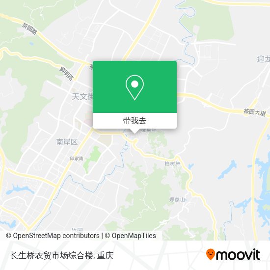 长生桥农贸市场综合楼地图
