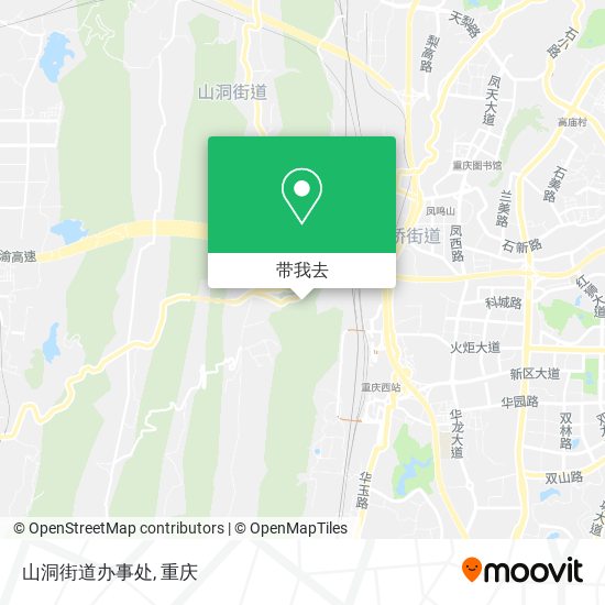 山洞街道办事处地图