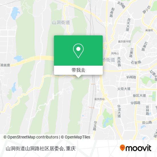 山洞街道山洞路社区居委会地图