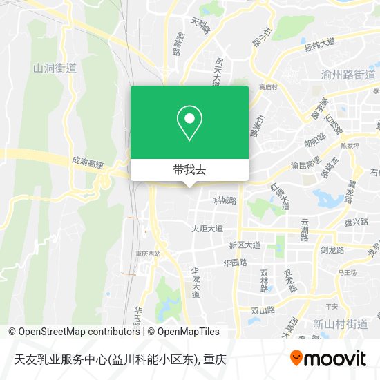 天友乳业服务中心(益川科能小区东)地图