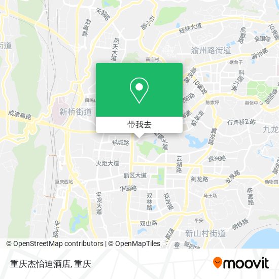 重庆杰怡迪酒店地图