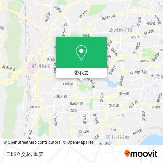 二郎立交桥地图