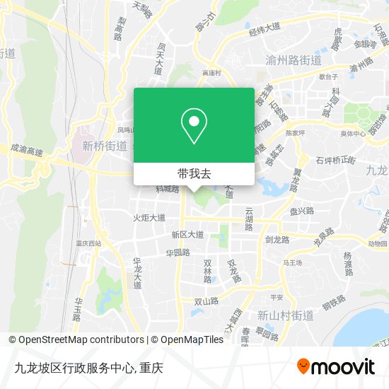 九龙坡区行政服务中心地图