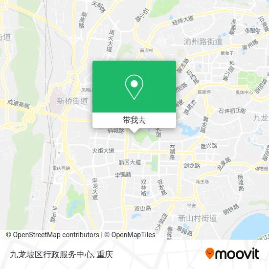 九龙坡区行政服务中心地图