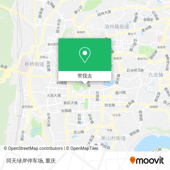 同天绿岸停车场地图