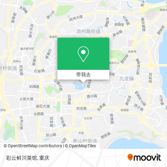 彩云鲜川菜馆地图