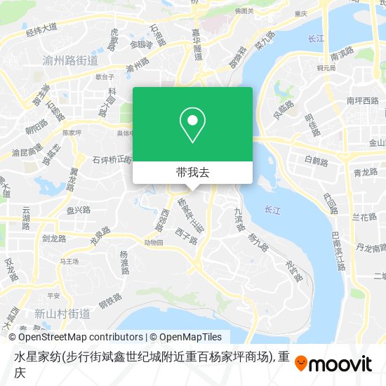 水星家纺(步行街斌鑫世纪城附近重百杨家坪商场)地图