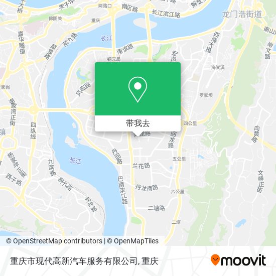 重庆市现代高新汽车服务有限公司地图