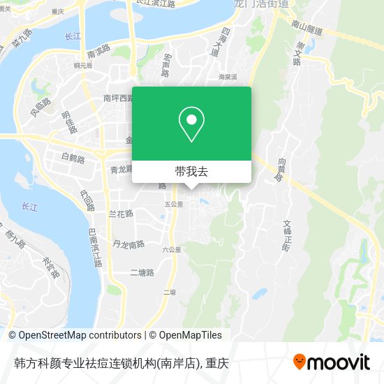 韩方科颜专业祛痘连锁机构(南岸店)地图