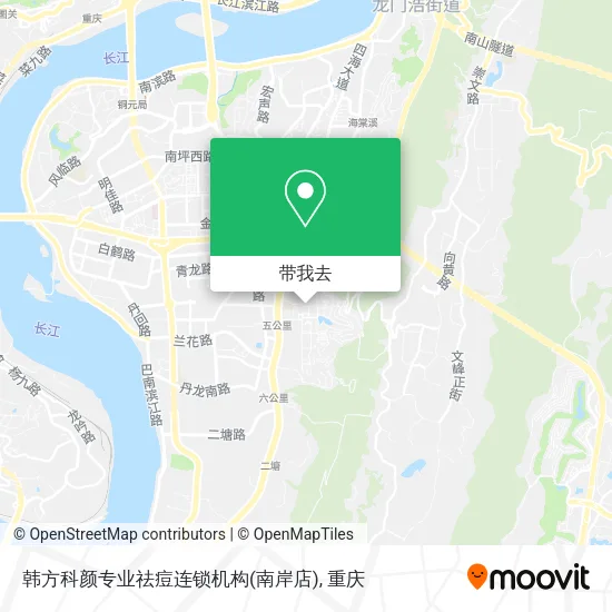 韩方科颜专业祛痘连锁机构(南岸店)地图