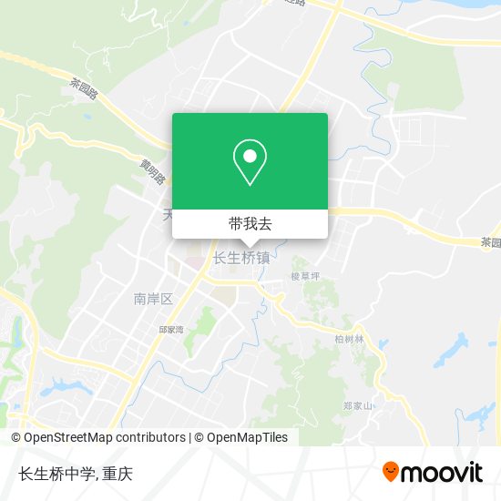 长生桥中学地图