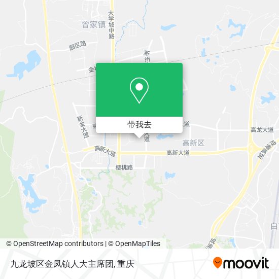 九龙坡区金凤镇人大主席团地图