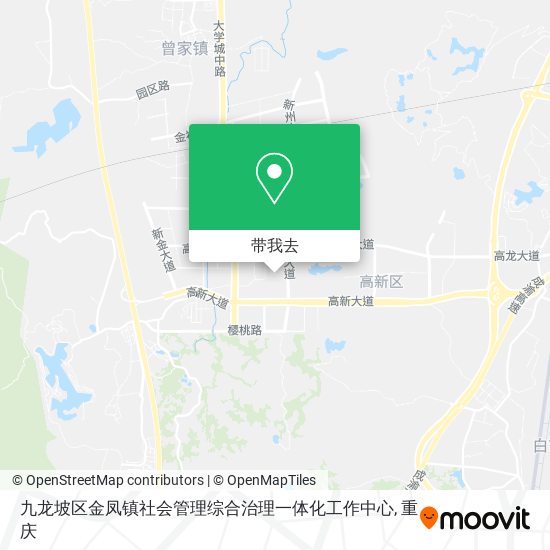 九龙坡区金凤镇社会管理综合治理一体化工作中心地图