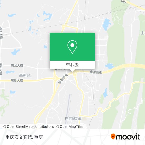 重庆安文宾馆地图