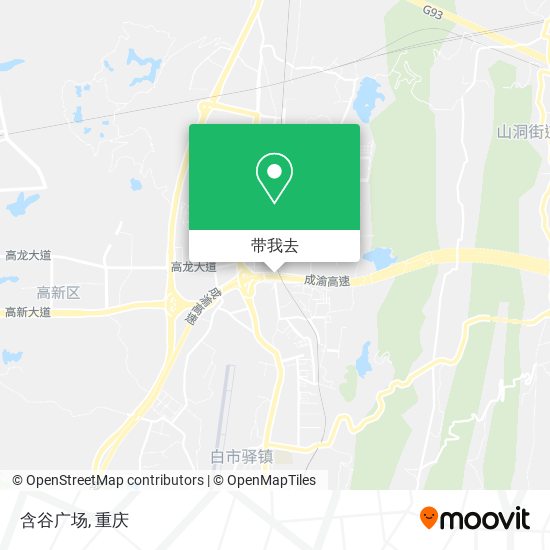 含谷广场地图