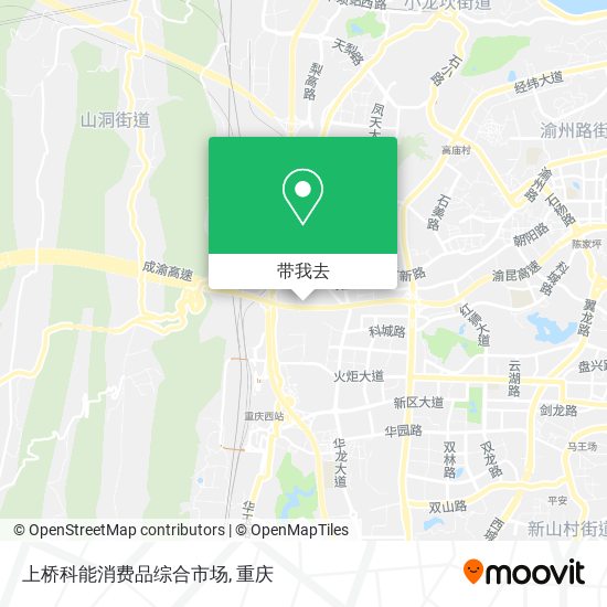 上桥科能消费品综合市场地图