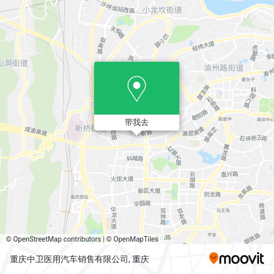 重庆中卫医用汽车销售有限公司地图