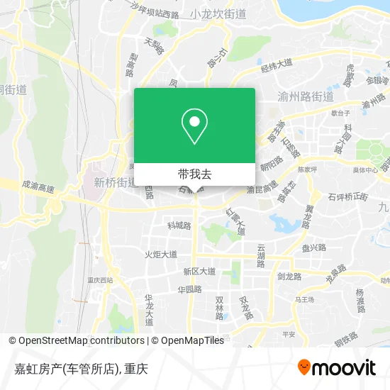 嘉虹房产(车管所店)地图