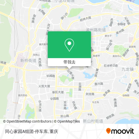 同心家园A组团-停车库地图