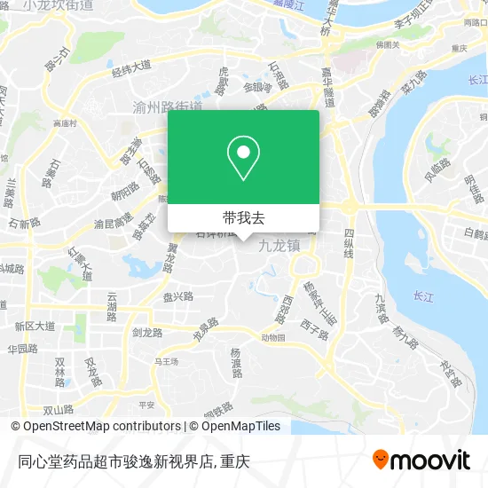 同心堂药品超市骏逸新视界店地图