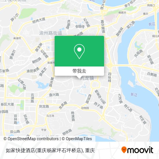 如家快捷酒店(重庆杨家坪石坪桥店)地图
