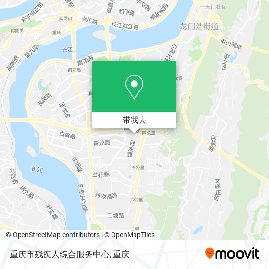 重庆市残疾人综合服务中心地图
