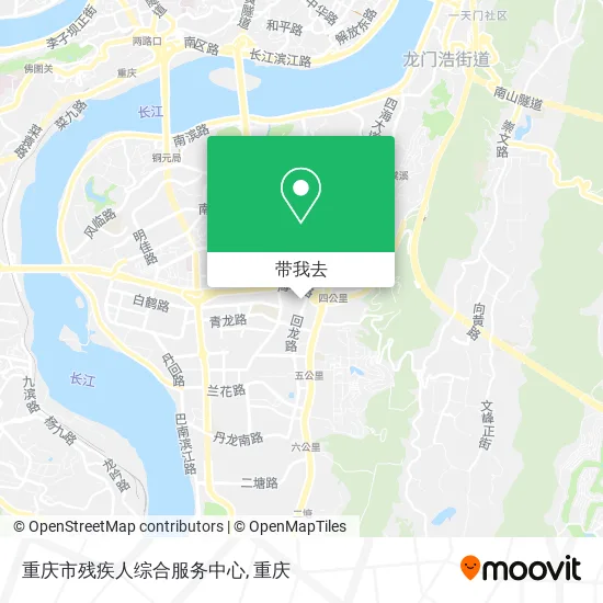 重庆市残疾人综合服务中心地图