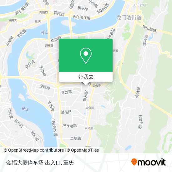 金福大厦停车场-出入口地图