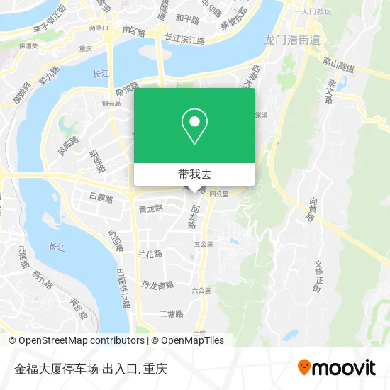 金福大厦停车场-出入口地图
