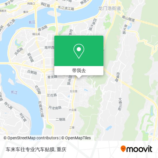 车来车往专业汽车贴膜地图