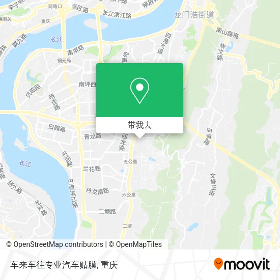 车来车往专业汽车贴膜地图