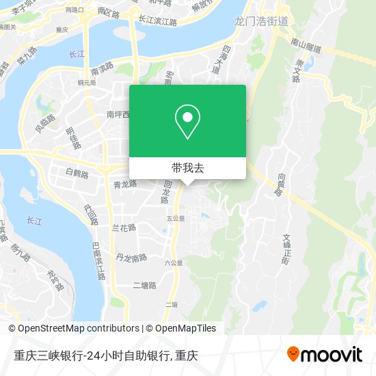 重庆三峡银行-24小时自助银行地图