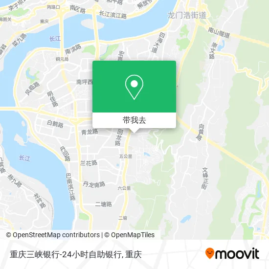 重庆三峡银行-24小时自助银行地图