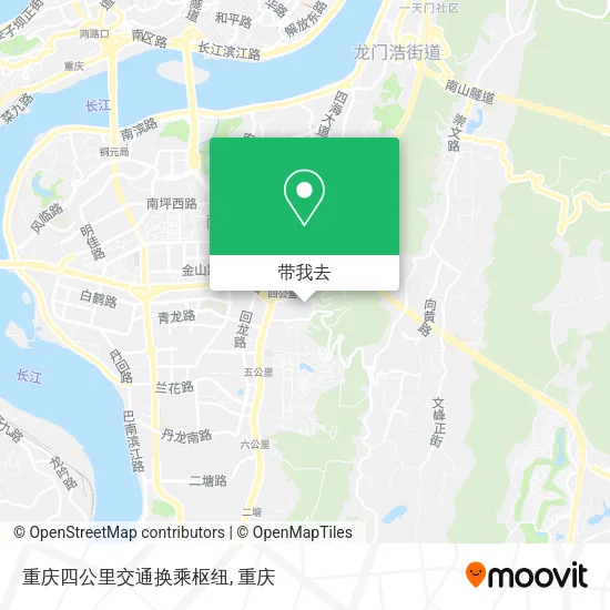 重庆四公里交通换乘枢纽地图