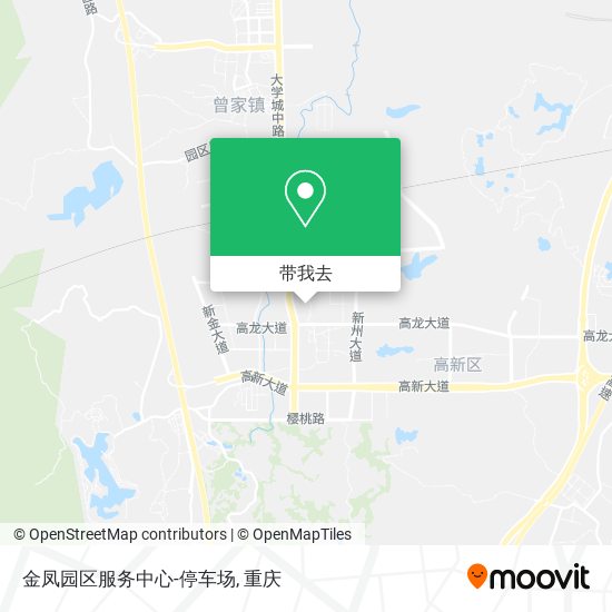 金凤园区服务中心-停车场地图