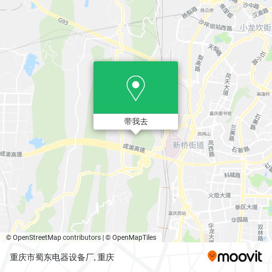 重庆市蜀东电器设备厂地图