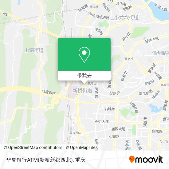 华夏银行ATM(新桥新都西北)地图