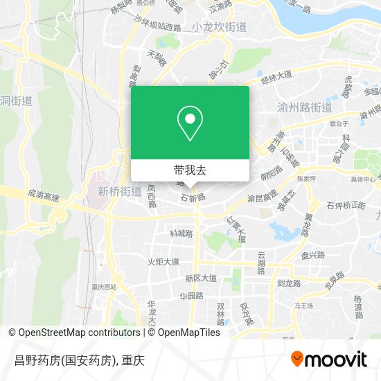 昌野药房(国安药房)地图