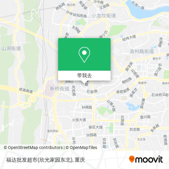 福达批发超市(欣光家园东北)地图