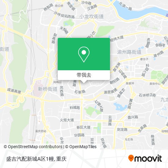 盛吉汽配新城A区1幢地图
