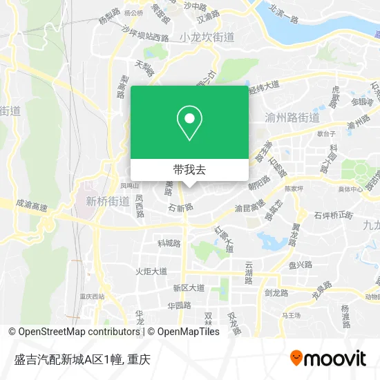 盛吉汽配新城A区1幢地图
