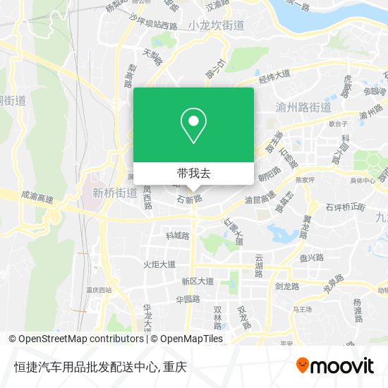 恒捷汽车用品批发配送中心地图