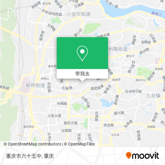 重庆市六十五中地图