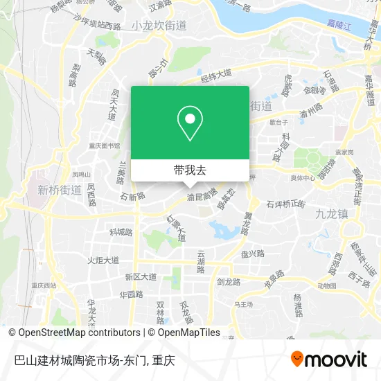 巴山建材城陶瓷市场-东门地图