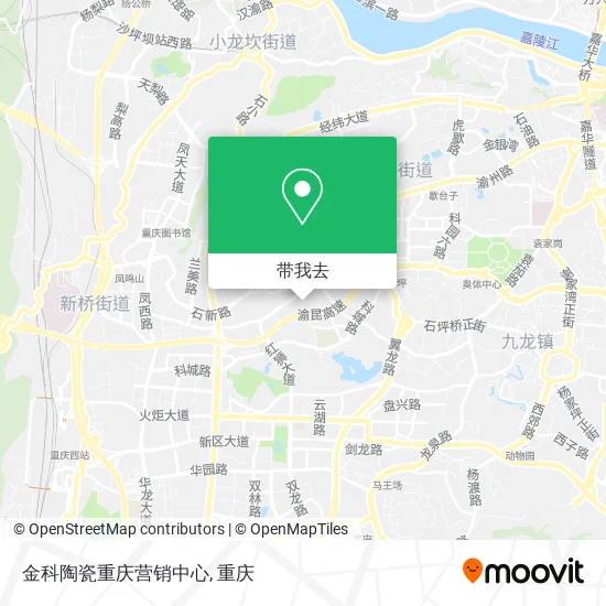 金科陶瓷重庆营销中心地图