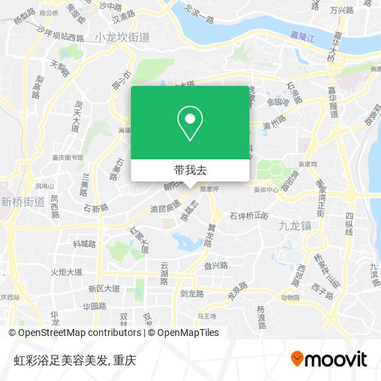 虹彩浴足美容美发地图