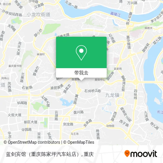 蓝剑宾馆（重庆陈家坪汽车站店）地图