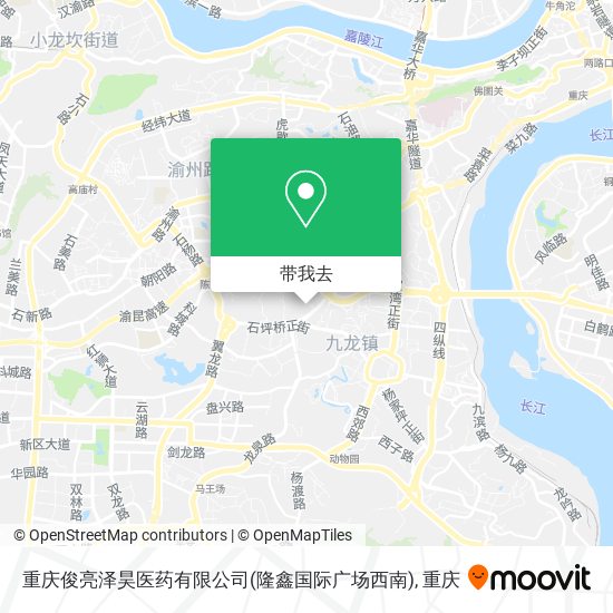 重庆俊亮泽昊医药有限公司(隆鑫国际广场西南)地图