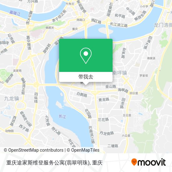 重庆途家斯维登服务公寓(翡翠明珠)地图